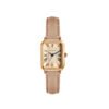 Montre à quartz élégante vintage carrée avec chiffres romains pour femme LUCKYFOX(TEMU)