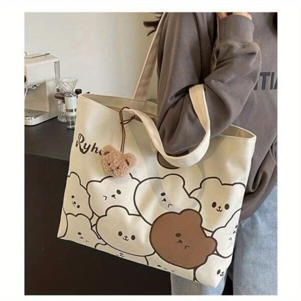 Sac à main élégant pour femmes avec visage d'ours Kawaii japonais(TEMU)