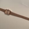 Montre à quartz élégante vintage carrée avec chiffres romains pour femme LUCKYFOX(TEMU)