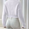 Pull Décontracté à Col Montant Papillon pour Femmes (TEMU)