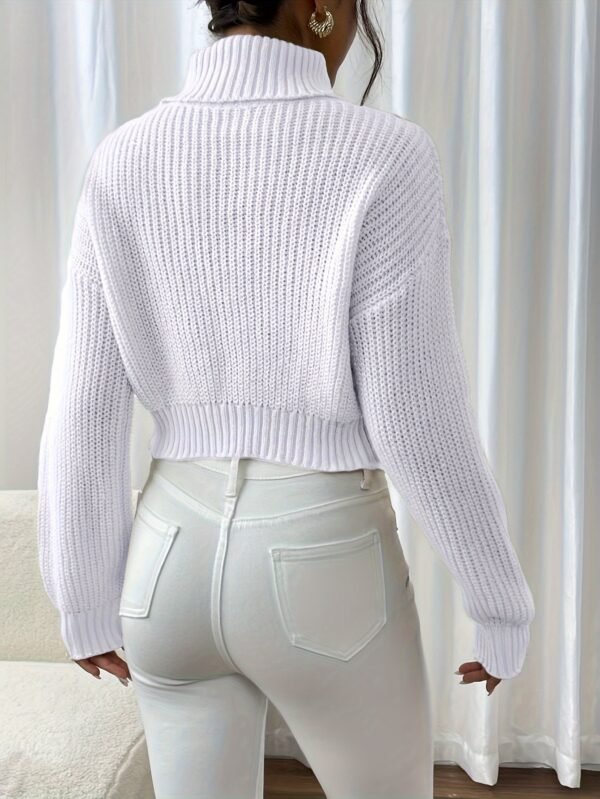 Pull Décontracté à Col Montant Papillon pour Femmes (TEMU)
