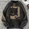 Pullover Rétro Inspiré de l'Anime Japonais pour Femmes -(TEMU)