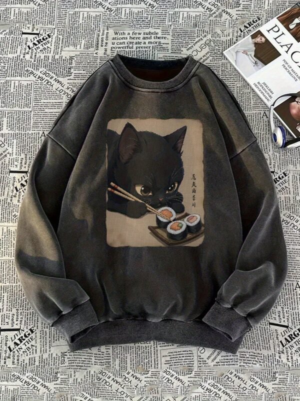 Pullover Rétro Inspiré de l'Anime Japonais pour Femmes -(TEMU)