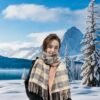 Écharpe châle à motif cœur pour femme - (TEMU)