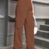 Pantalon cargo à jambe droite, pantalon résistant(TEMU)