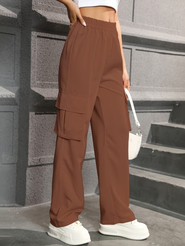 Pantalon cargo à jambe droite, pantalon résistant(TEMU)