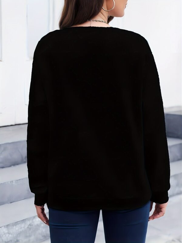 Sweat-shirt à imprimé marguerite(TEMU)