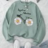 Sweatshirt Décontracté à Manches Longues pour Femmes - (TEMU)