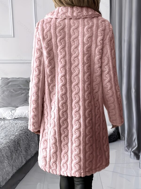 Manteau en Fausse Fourrure Ciblé pour Femmes (TEMU)