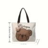 Sac à main élégant pour femmes avec visage d'ours Kawaii japonais(TEMU)