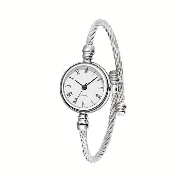 Montre-bracelet Mini Art Petite et Élégante, Style Rétro pour Femme avec un Tempérament Simple de Vie(TEMU)