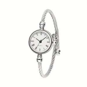 Montre-bracelet Mini Art Petite et Élégante, Style Rétro pour Femme avec un Tempérament Simple de Vie(TEMU)