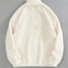 California 1846 Sweat-shirt pull à broder pour femmes - Pull à manches longues en polaire confortable avec capuche décontractée et col montant (TEMU)