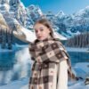 Écharpe châle à motif cœur pour femme - (TEMU)