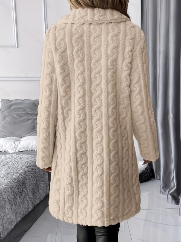 Manteau en Fausse Fourrure Ciblé pour Femmes (TEMU)