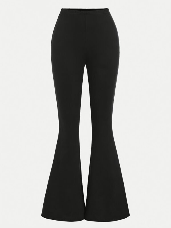 Ensemble 3 pièces de chemise à manches longues à carreaux kaki ciblée DP010599+Vica, haut court noir, pantalon évasé(TEMU)
