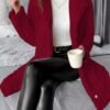 Manteau en Fausse Fourrure Ciblé pour Femmes (TEMU)