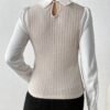 Chemise Élégante Décontractée pour Femmes à Manches Longues - Design Inspiré du Moyen-Orient avec Blocs de Couleur(TEMU)