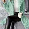 Manteau en Fausse Fourrure Ciblé pour Femmes (TEMU)
