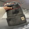 1 Bonnet Femme Hiver - Design Minimaliste avec Patch Visage Joyeux, Élastique et Doux(TEMU)