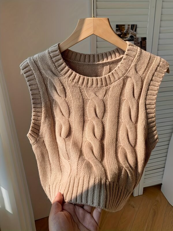 98f9a27d-dddd-4131-916b-dc501a5a04ed Haut sans manches élégant pour femmes - Tunique à col rond et courtes (TEMU)