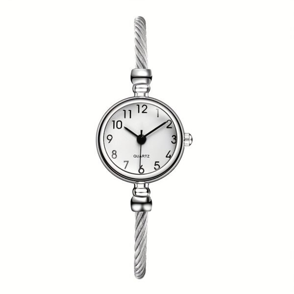 Montre-bracelet Mini Art Petite et Élégante, Style Rétro pour Femme avec un Tempérament Simple de Vie(TEMU)