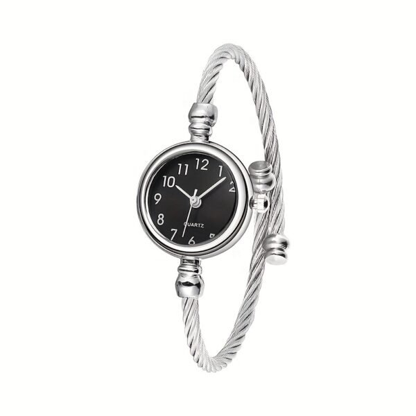 Montre-bracelet Mini Art Petite et Élégante, Style Rétro pour Femme avec un Tempérament Simple de Vie(TEMU)
