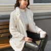 Manteau en Fausse Fourrure Ciblé pour Femmes (TEMU)