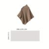 châle pour femme 100% laine - Châle et écharpe multifonctionnel élégant, minimaliste et de luxe avec fermeture à bouton-pression(TEMU)