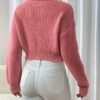 Pull Décontracté à Col Montant Papillon pour Femmes (TEMU)