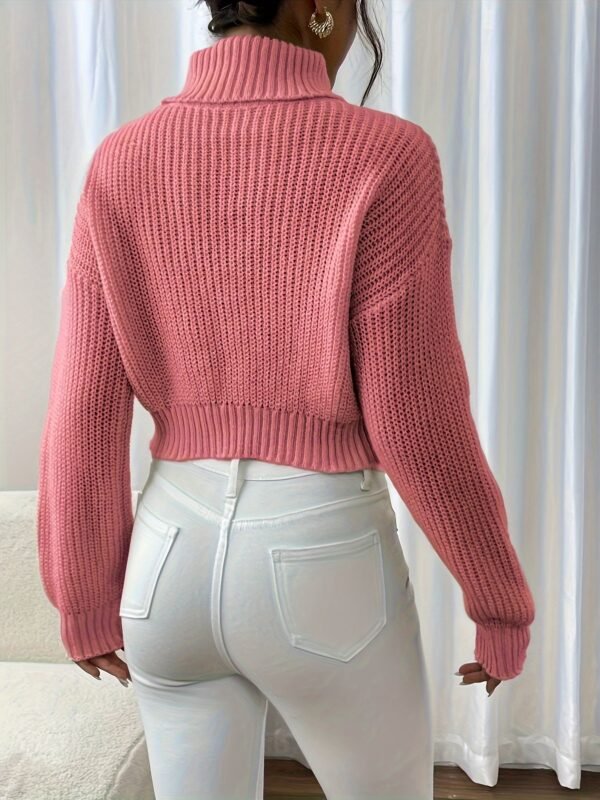 Pull Décontracté à Col Montant Papillon pour Femmes (TEMU)