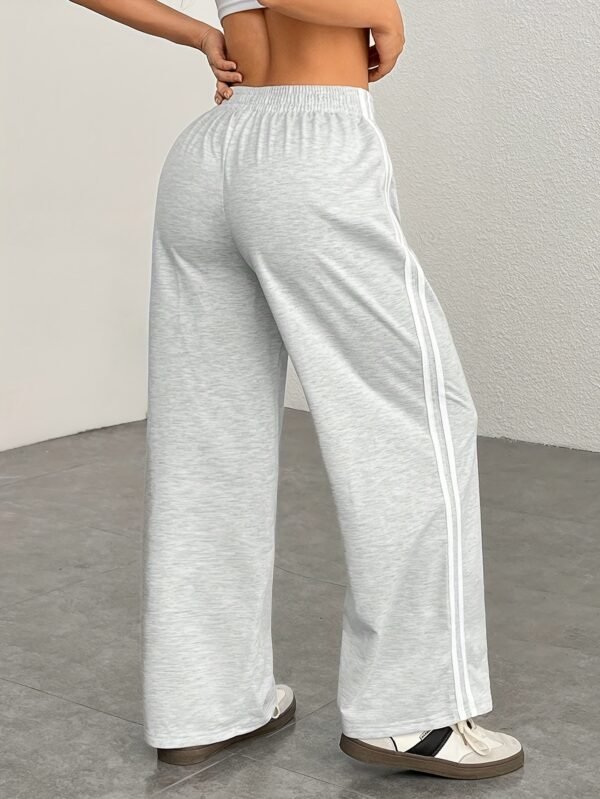 Pantalon décontracté et élégant à rayures latérales (TEMU)