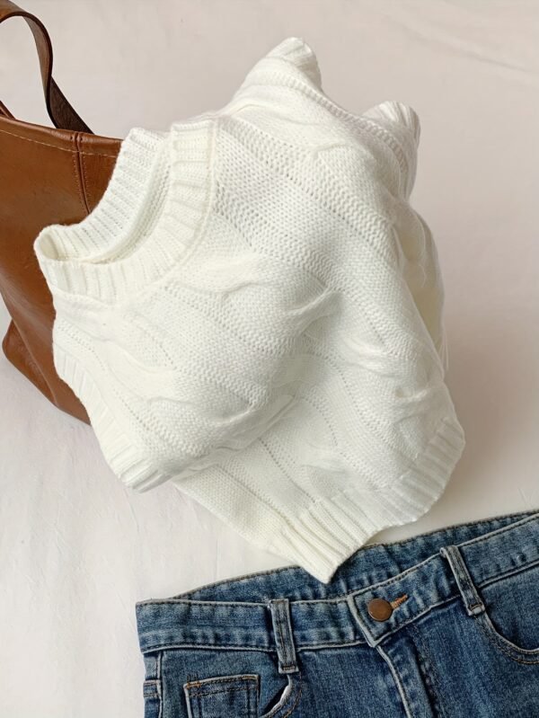 cbf68263-1256-4d45-a1a3-35f09d78a9b3 Haut sans manches élégant pour femmes - Tunique à col rond et courtes (TEMU)