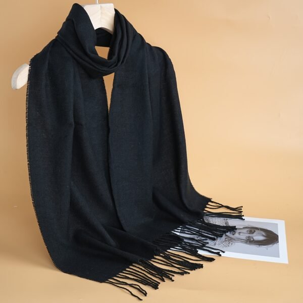 (TEMU) Écharpe à Texture Douce, Accessoires d'Hiver