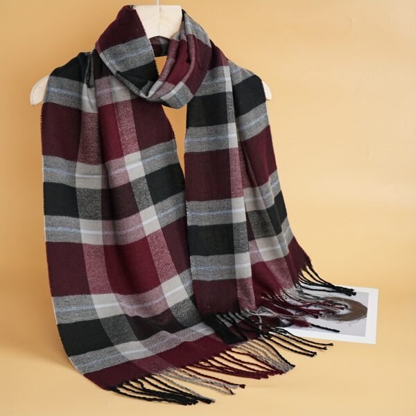 (TEMU) Écharpe à Texture Douce, Accessoires d'Hiver