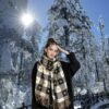 Écharpe châle à motif cœur pour femme - (TEMU)