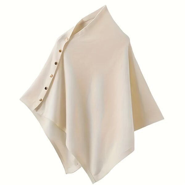 châle pour femme 100% laine - Châle et écharpe multifonctionnel élégant, minimaliste et de luxe avec fermeture à bouton-pression(TEMU)