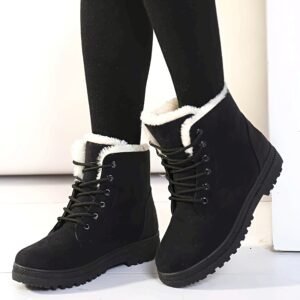 Bottines Femme Hiver Chaussures Chaudes Mode Confortables Légères Polyvalentes (TEMU)